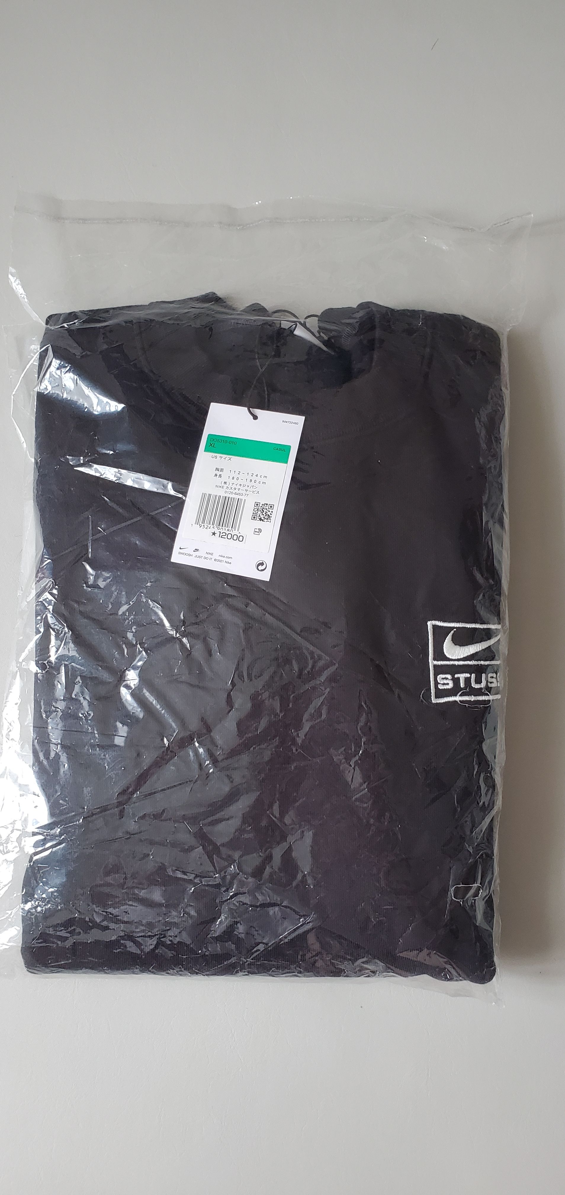 Stussy x Nike Wash Crew (US Size) "Black" DO5310-010