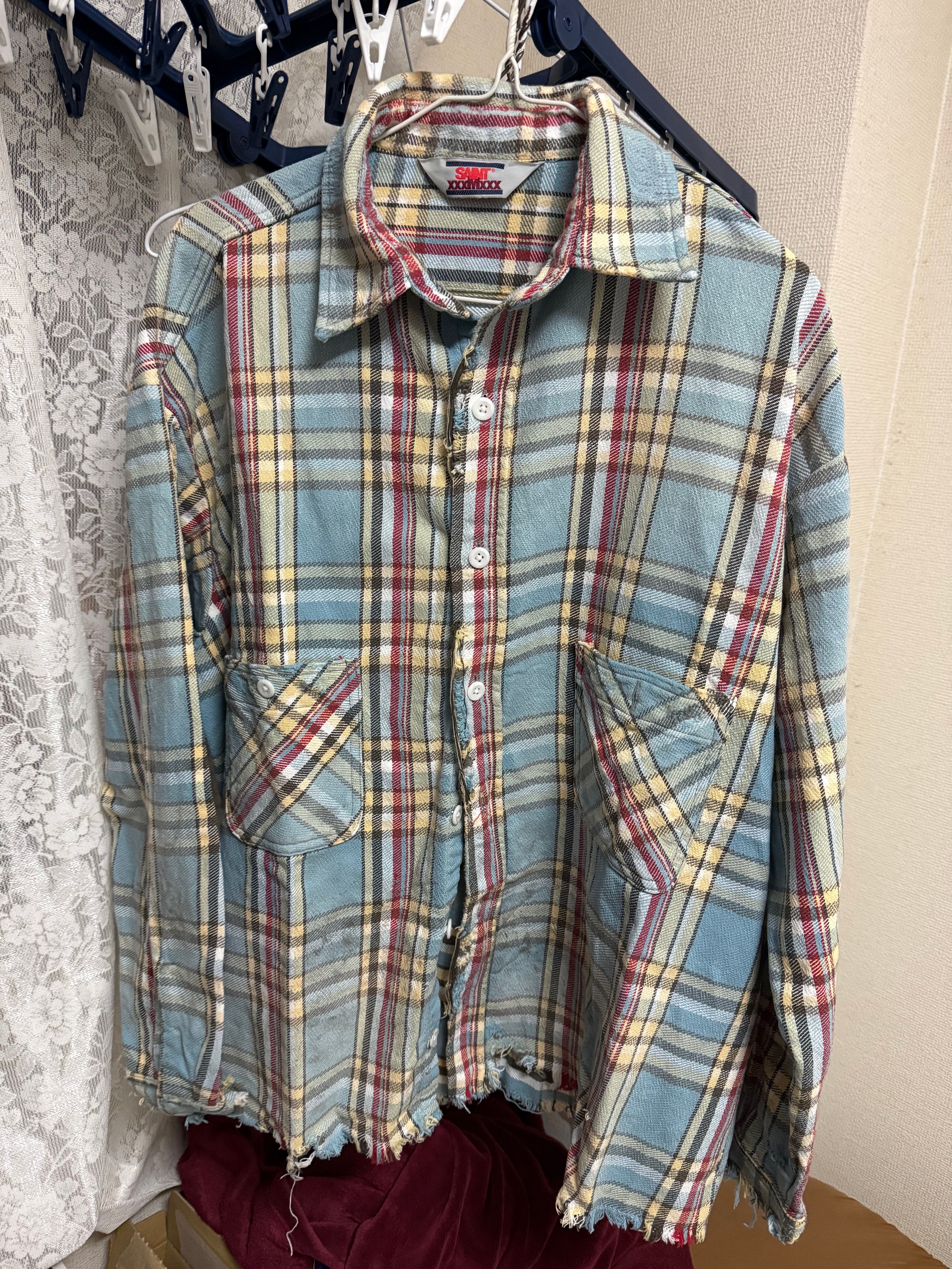 SAINT Mxxxxxx x Lastman LM_Flannel Shirt "Multi"
