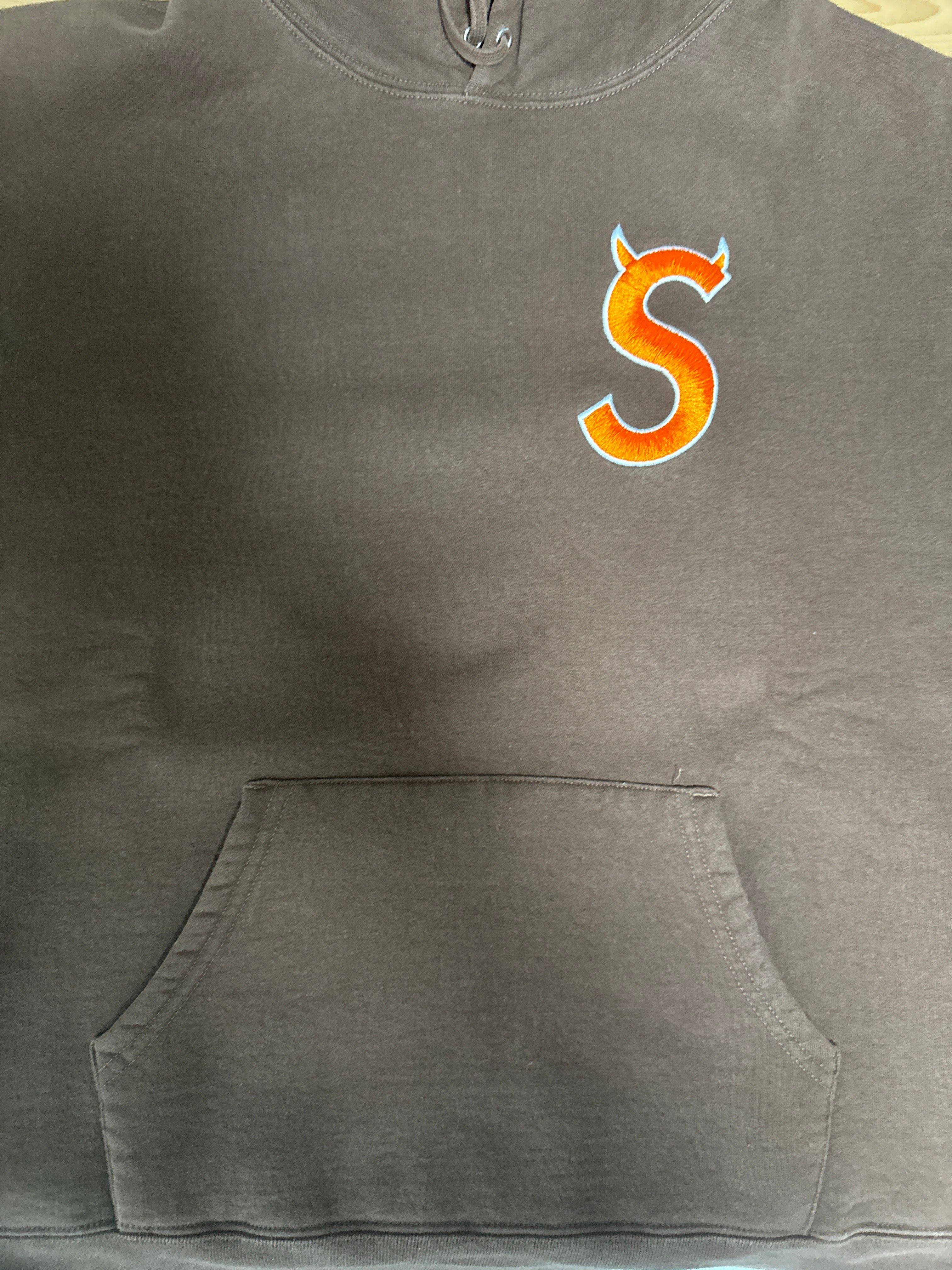 Supreme S Logo Hooded Sweatshirt "Brown" (22FW)