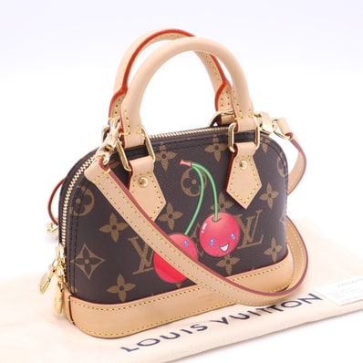 美品 LOUIS VUITTON ルイ・ヴィトン モノグラム LV×TM ナノ・アルマ ショルダーストラップ・保存袋付 M13416 2wayハンドバッグ レディース