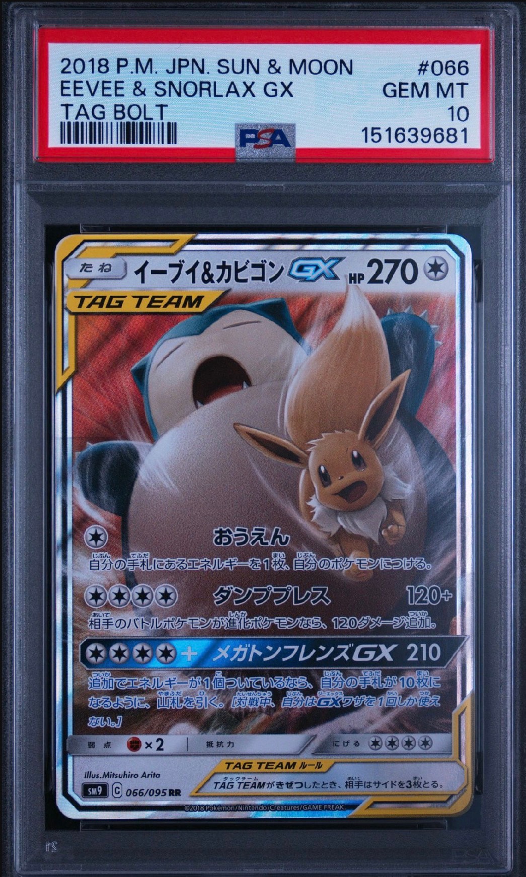 イーブイ&カビゴンGX RR [SM9 066/095](拡張パック「タッグボルト
