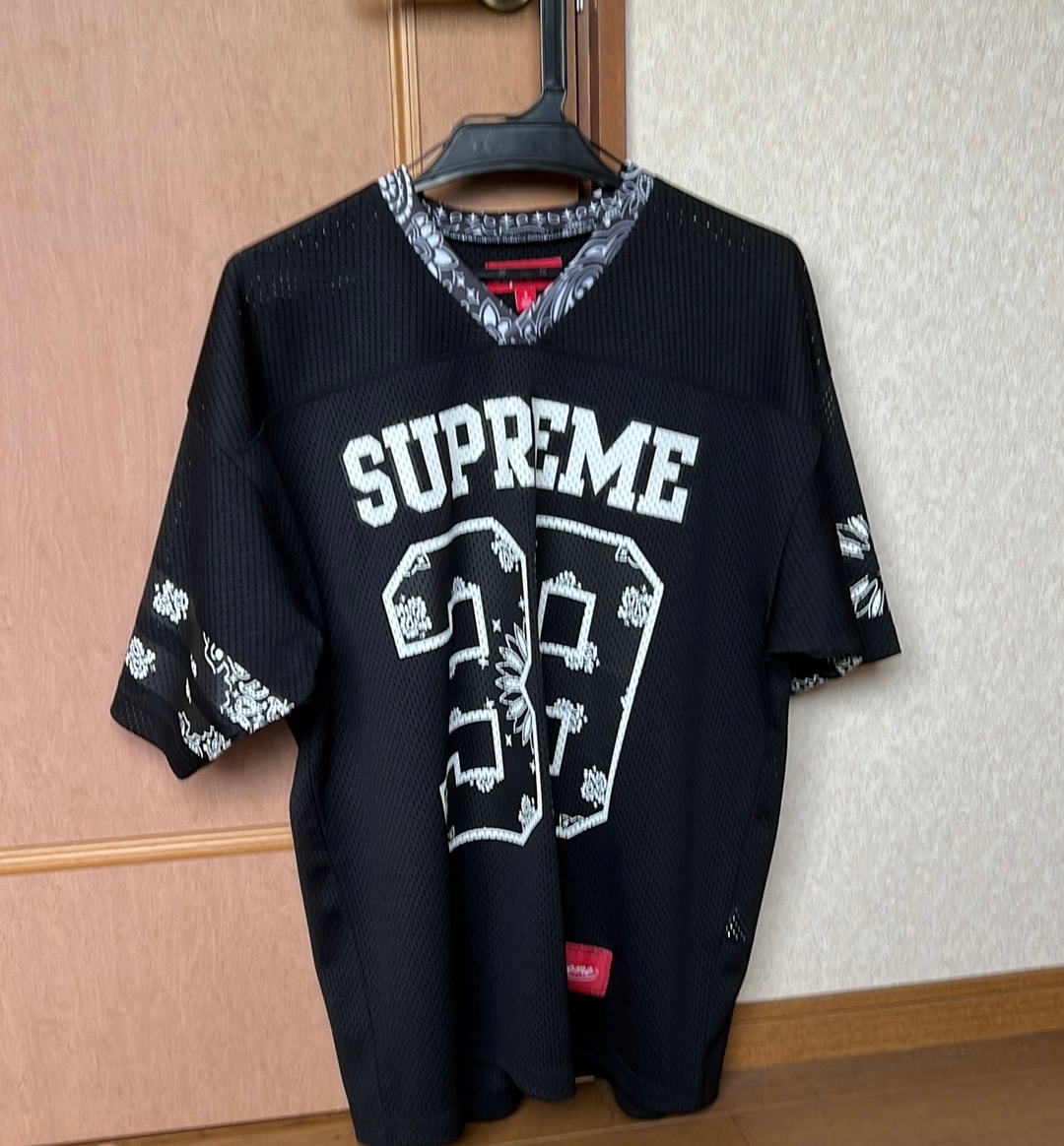 Supreme Bandana Football Jersey "Black"