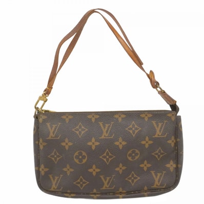 【6dd5240】ルイヴィトン ポーチ モノグラム ポシェットアクセソワール M51980 ブラウン【中古】レディース