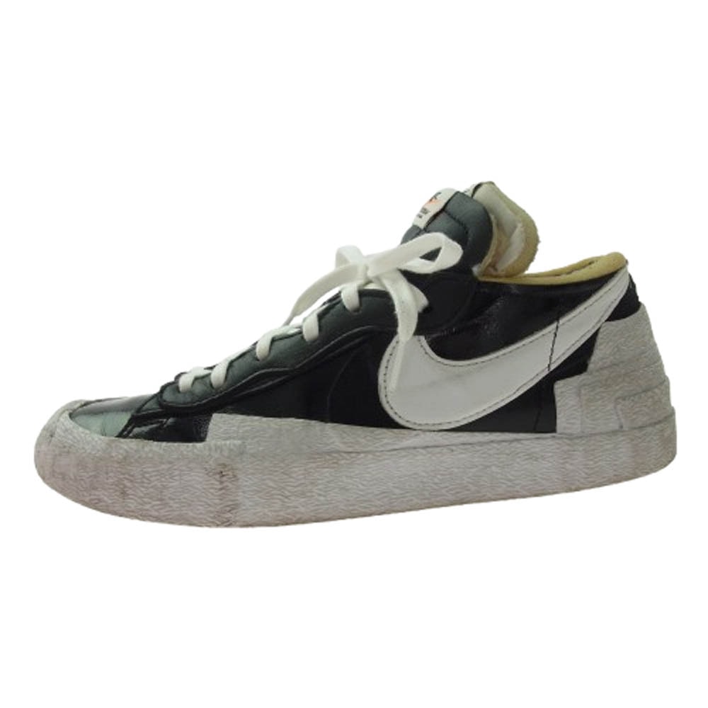 NIKE ナイキ スニーカー DM6443-001 × sacai サカイ Blazer Low Black Patent Leather ブレーザー ロー パテント スニーカー ブラック系 26.5cm【中古】