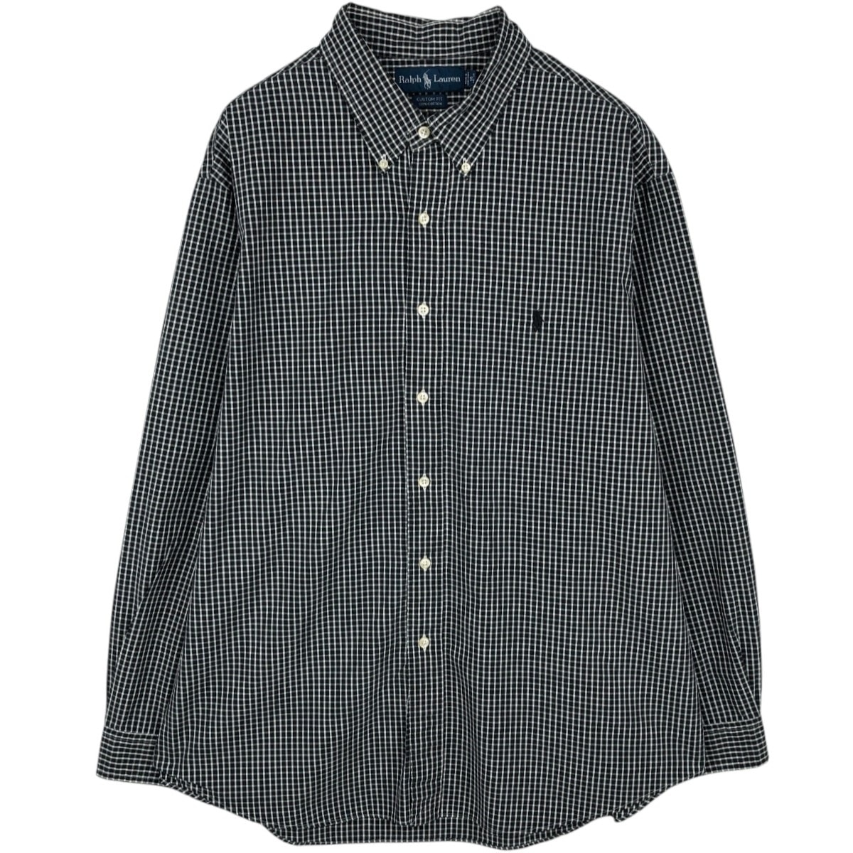 古着 ラルフローレン Ralph Lauren CUSTOM FIT 長袖 ボタンダウンチェックシャツ メンズXXL相当/eaa677995