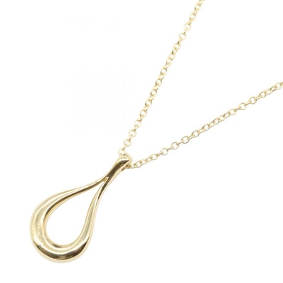ティファニー TIFFANY&CO オープンティアドロップ ネックレス ネックレス ジュエリー K18(イエローゴールド) レディース ゴールド系 【中古】