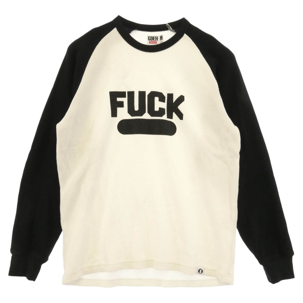 Supreme シュプリーム GOODENOUGH グッドイナフ 25SS x GOODENOUGH Thermal Natural グッドイナフ サーマル ナチュラル 長袖 ラグラン Tシャツ カットソー ホワイト系 ブラック系 M【中古】