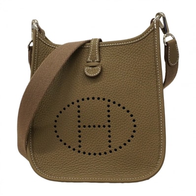 ★最終価格★SALE【6cd5840】エルメス ショルダーバッグ エヴリンTPM トリヨンクレマンス エトゥープ シルバー金具 K刻印【中古】レディース