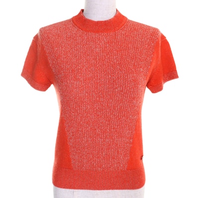 未使用品 エルメス
半袖ニット オレンジ レディース 36 3H2600D1