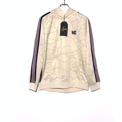 Needles x DC SHOES Track Hoody - Poly Smooth / Printed "Ivory"