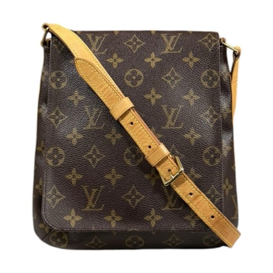 ルイヴィトン ミュゼットサルサ ショート モノグラム ショルダーバッグ モノグラムキャンバス M51258 ブラウン レディース LOUIS VUITTON 中古