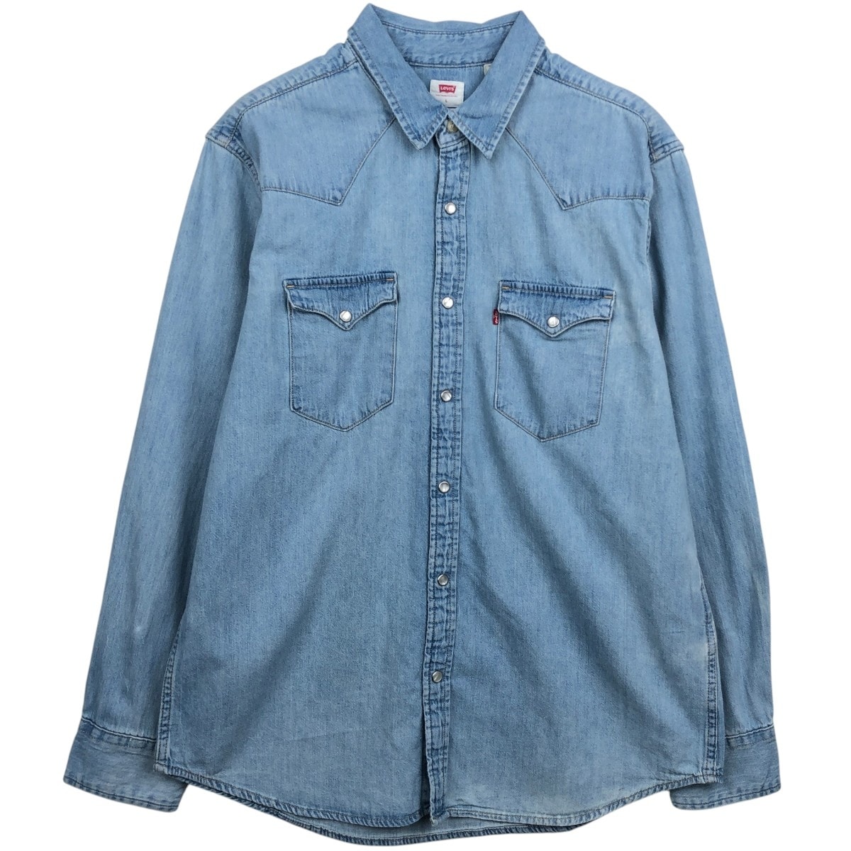 古着 リーバイス Levi's STANDARD 長袖 デニムウエスタンシャツ メンズL相当/eaa659962