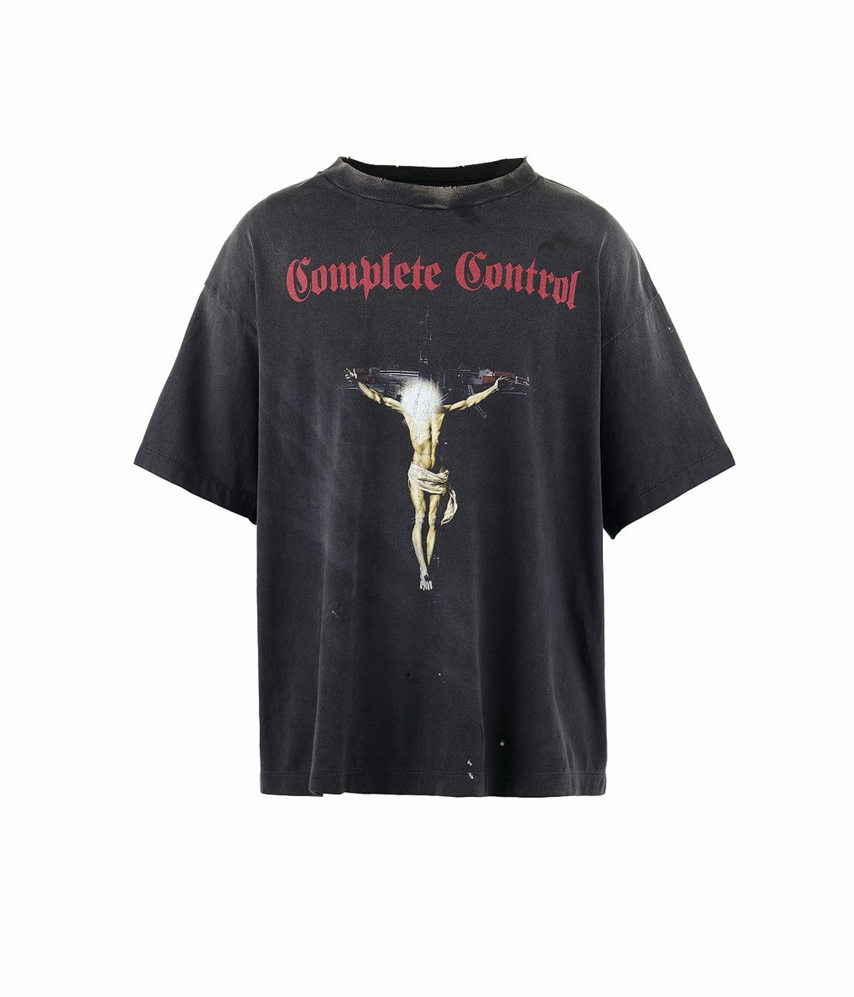 SAINT Mxxxxxx x Kosuke Kawamura SS Tee Complete Contrl "Black" SM-HR8-0000-C25