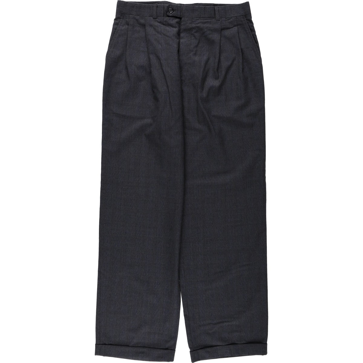 古着 バーバリー Burberry's グレンチェック ツータック スラックスパンツ メンズw32相当 ヴィンテージ/eaa664555
