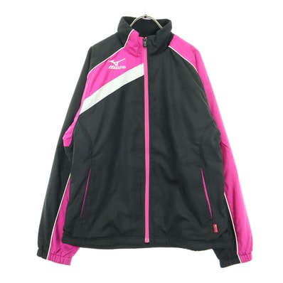 Mizuno ミズノ ワンポイントロゴ 長袖 中綿ジャケット M ブラック