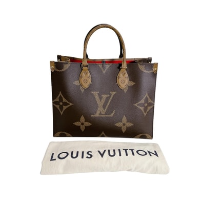 ルイヴィトン LOUIS VUITTON オンザゴーMM M45321 モノグラム・ジャイアントリバース トートバッグ