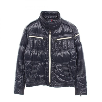 モンクレール MONCLER BERRIAT ダウンジャケット 衣料品 アウター ナイロン メンズ ネイビー系 40304 【中古】