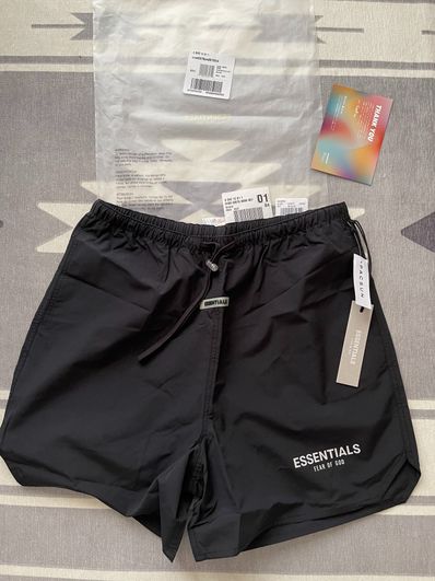 FEAR OF GOD ESSENTIALS Nylon Active Shorts "Black"