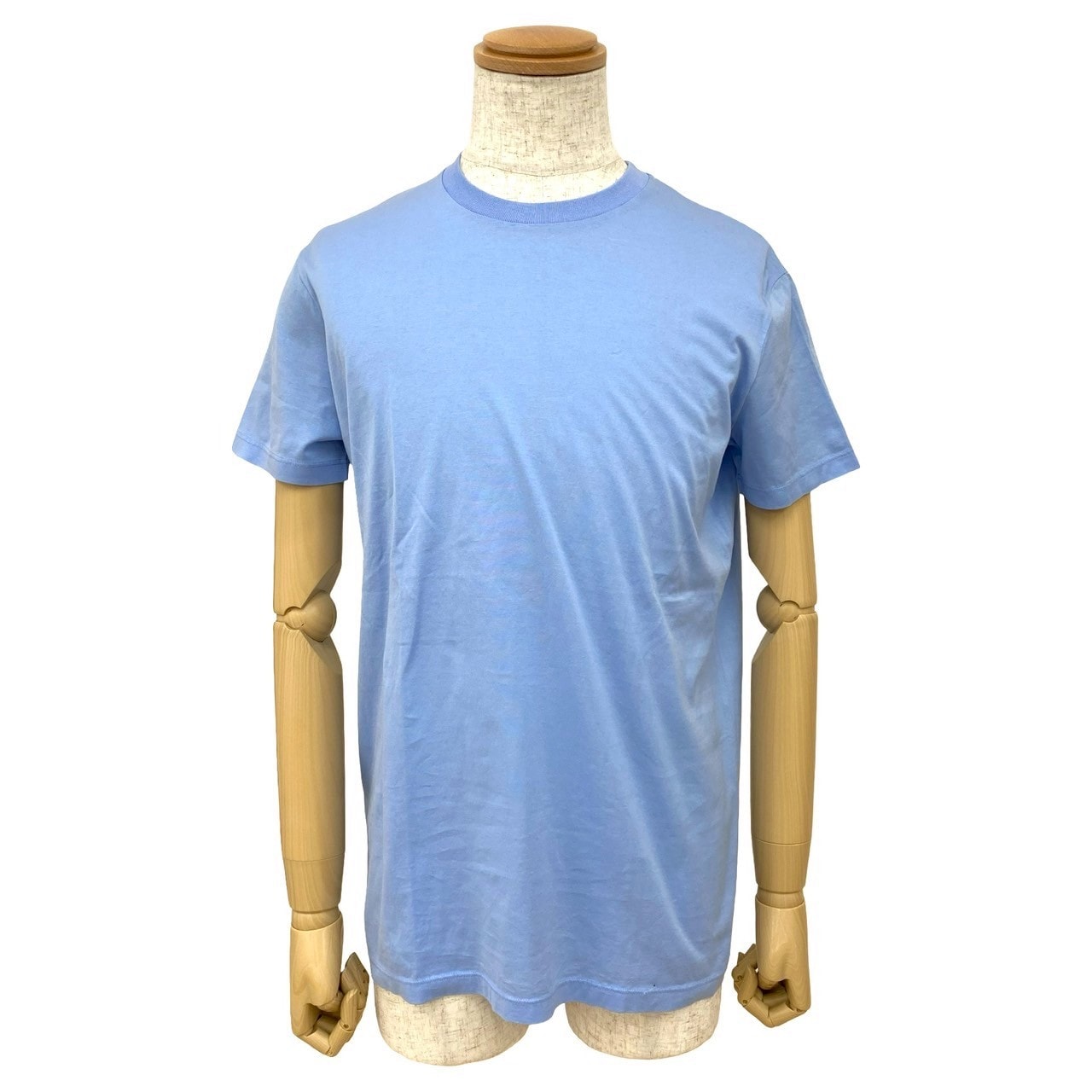 PRADA プラダ 三角モチーフ コットン 半袖Tシャツ ブルー
36448