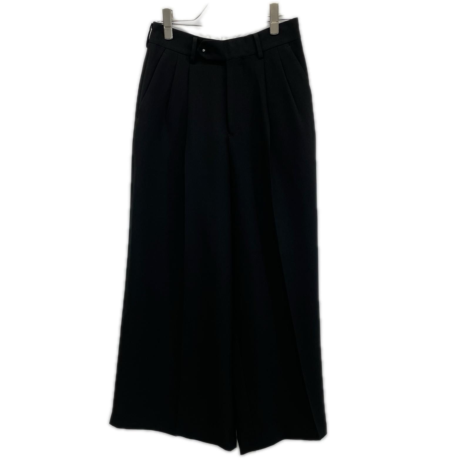 ハイク 25年製 ブラック OXFORD WIDE LEG PANTS 1