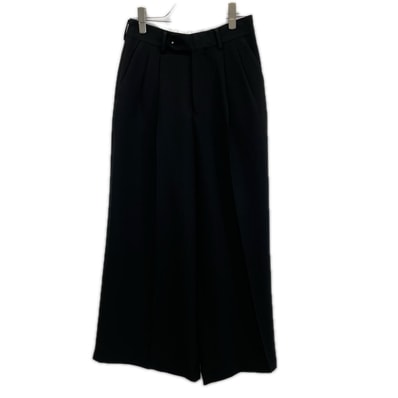 ハイク 25年製 ブラック OXFORD WIDE LEG PANTS 1