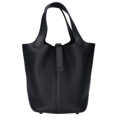 エルメス 新品同様 Z刻印 トリヨンクレマンス ピコタン ロックモノクローム ソーブラック 18PM