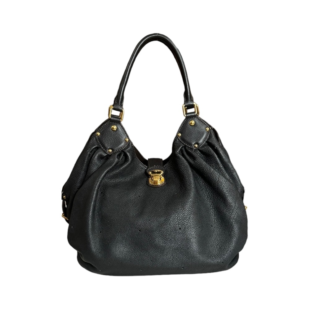 ルイヴィトン L モノグラムマヒナ ハンドバッグ モノグラムマヒナ M95765 ブラック レディース LOUIS VUITTON  中古