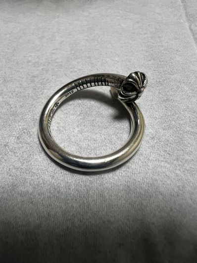 Chrome Hearts Nail Ring with Cross Ball "Silver"