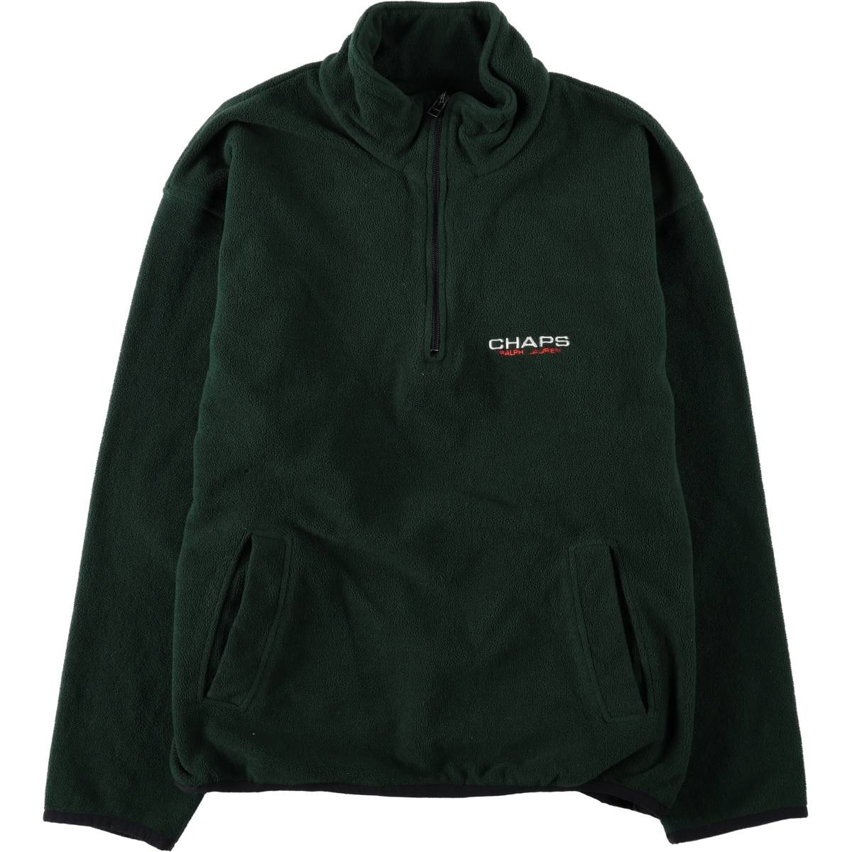 古着 ラルフローレン Ralph Lauren CHAPS チャップス ハーフジップ フリースプルオーバー メンズXXL相当/eaa655335