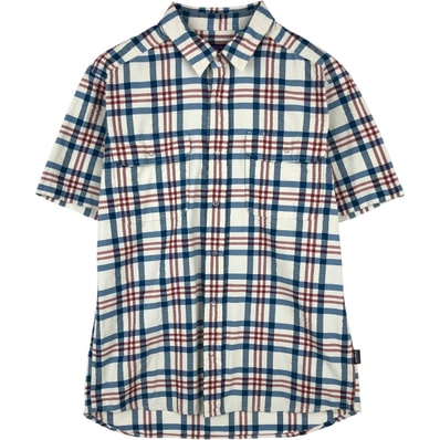 古着 パタゴニア Patagonia シアサッカー 半袖 チェックシャツ メンズM相当/eaa655472