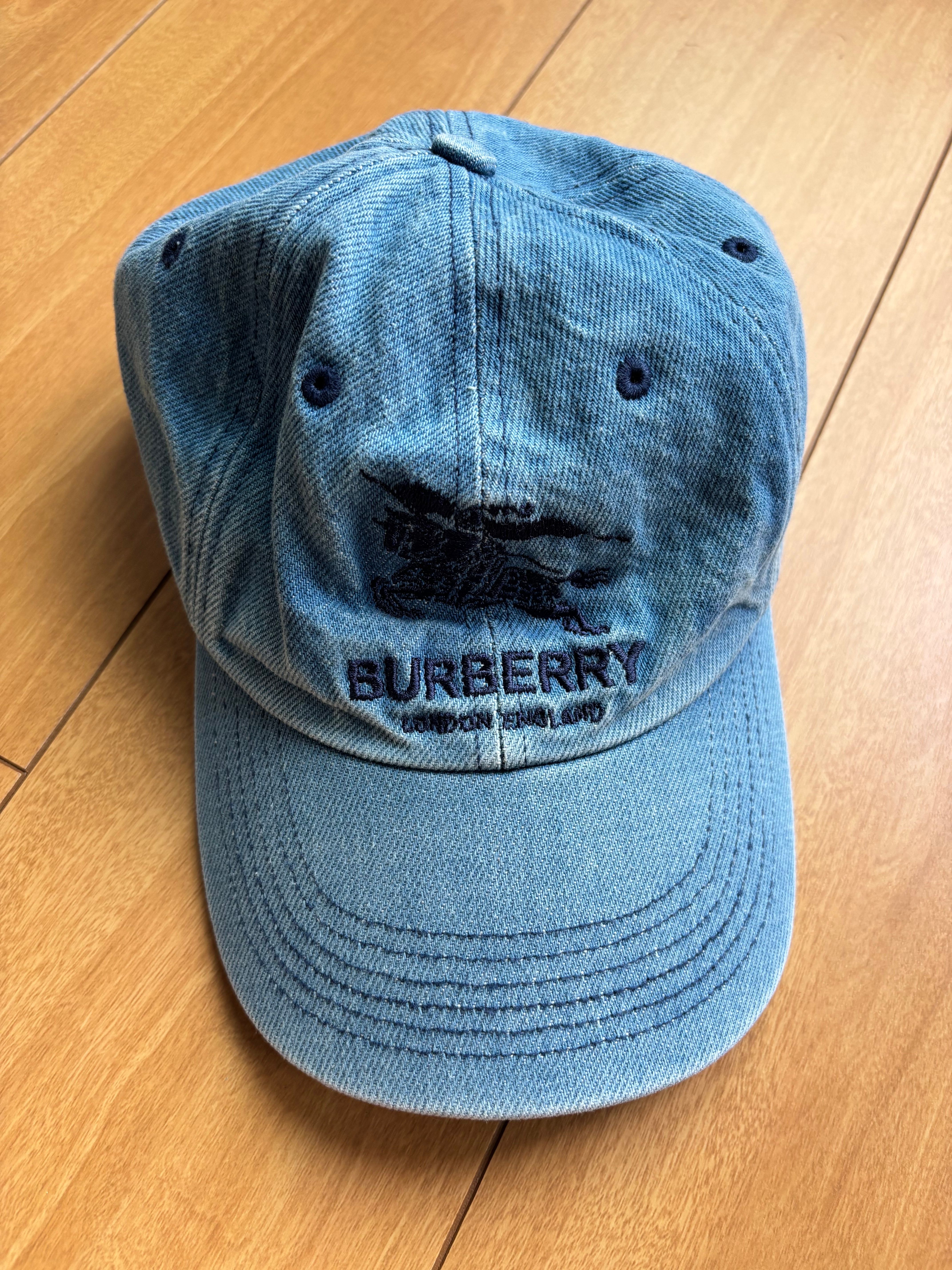 Supreme / Burberry Denim 6 Panel "Blue"