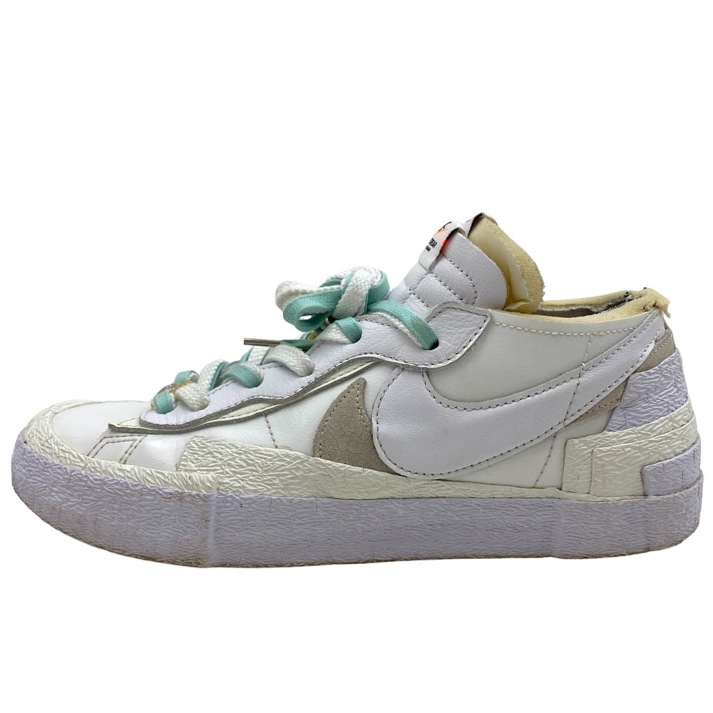 NIKE ナイキ スニーカー 22AW DM6443-100 × sacai Blazer Low White Patent Leather サカイ ブレーザー ロー ホワイト パテント レザー  ローカット スニーカー ホワイト系 27cm【中古】