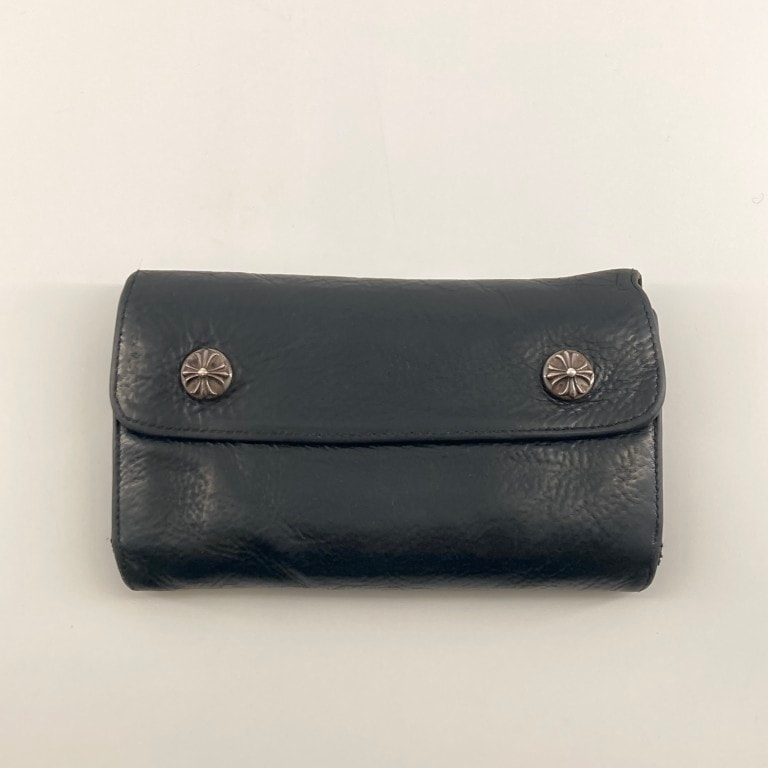 Chrome Hearts Wave Wallet Leather "Black"