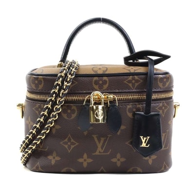 ルイ ヴィトン LOUIS VUITTON ショルダーバッグ バニティバッグ ヴァニティNV PM/モノグラム リバース ブラウン レディース【中古】 90060a