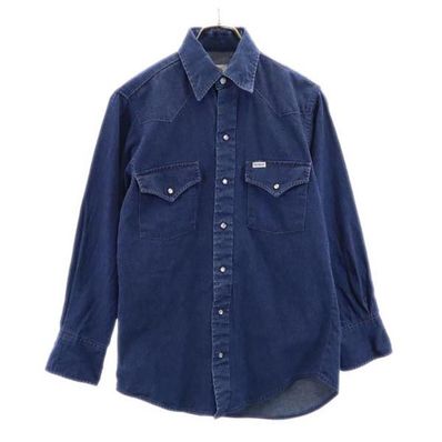 Carhartt 80s 長袖 デニム ウエスタンシャツ
