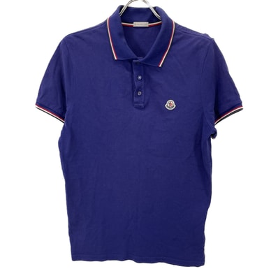 モンクレール 国内正規 MAGLIA POLO MANICA CORTA コットン ワッペンロゴ ポロシャツ L