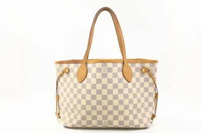 ルイヴィトン ダミエアズール ネヴァーフルPM トートバッグ N51110