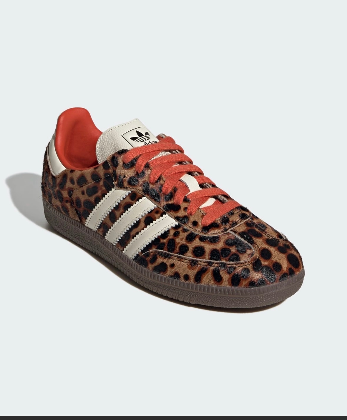 adidas Women's Samba OG "Leopard/Preloved Red"