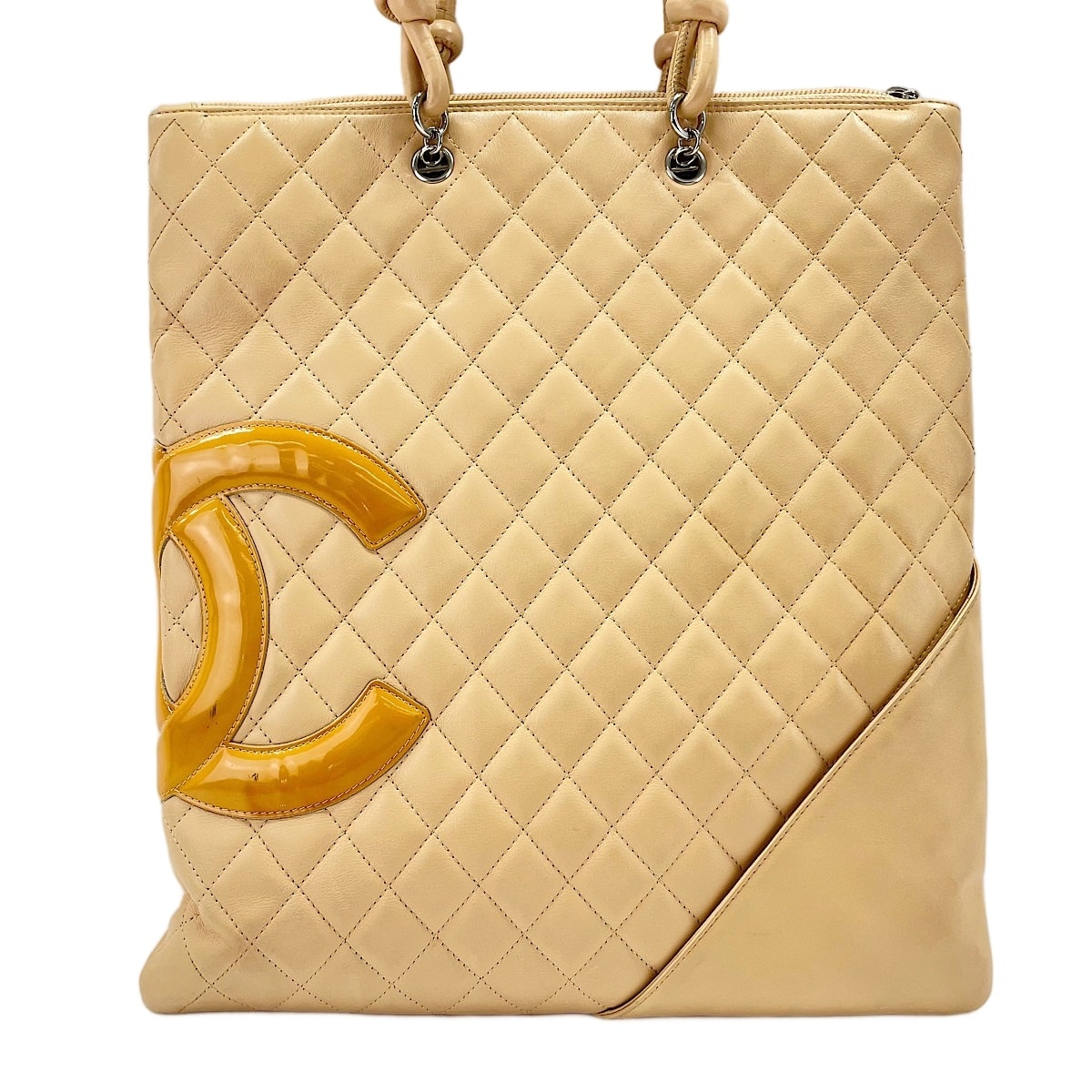 C (やや傷や汚れあり)】シャネル CHANEL カンボンライン トートバッグ