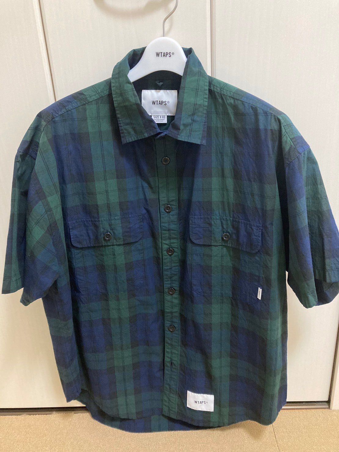 Wtaps WCPO / SS / COTTON. BROADCLOTH. TEXTILE "Green"