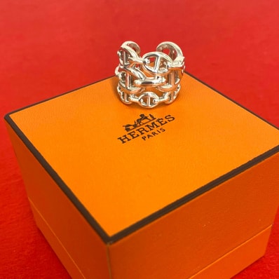 HERMES エルメス シェーヌダンクル アンシェネ リング GM シルバー925 リング・指輪 13号 シルバー
75199