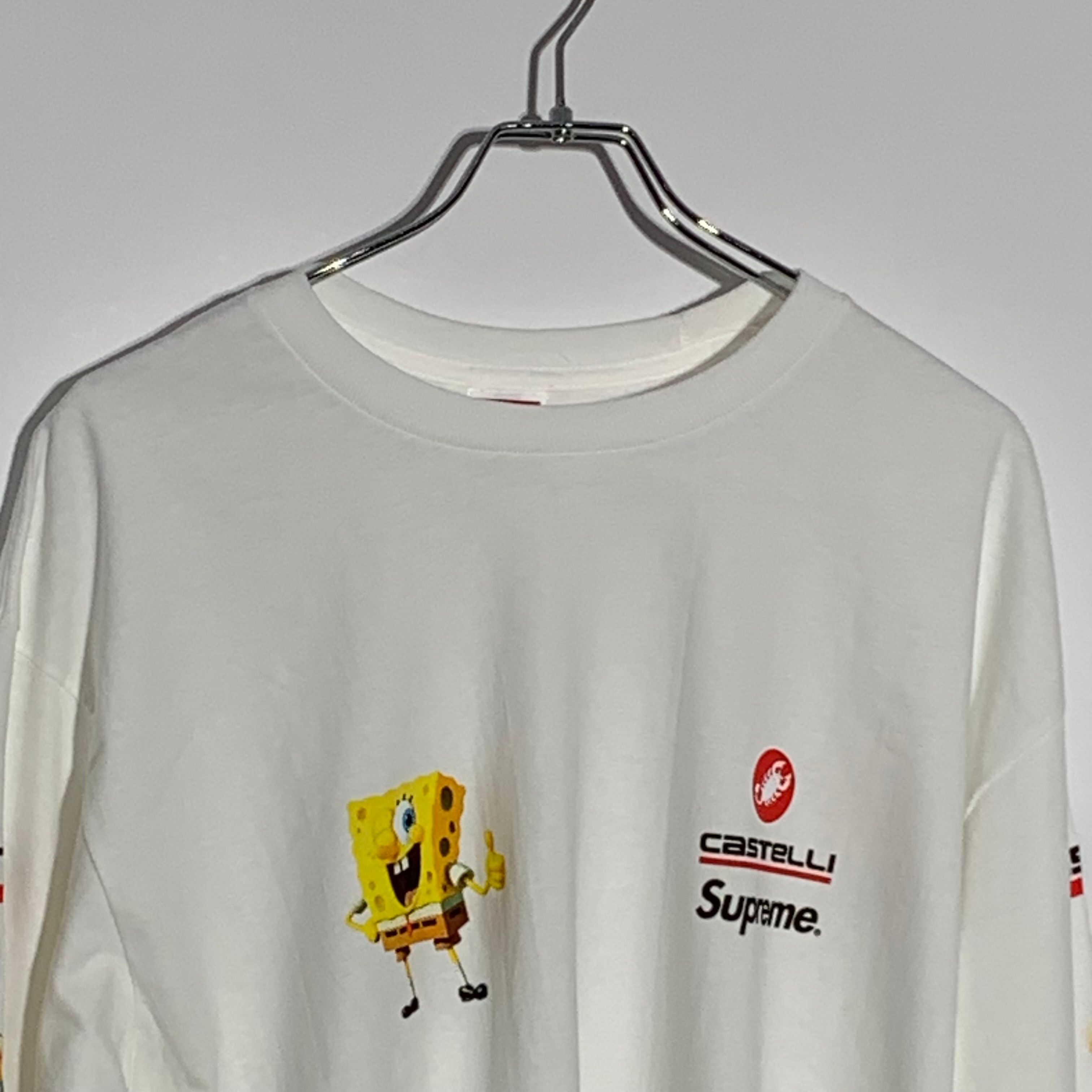 Supreme x SpongeBob Castelli Racing L/S Tee "White"