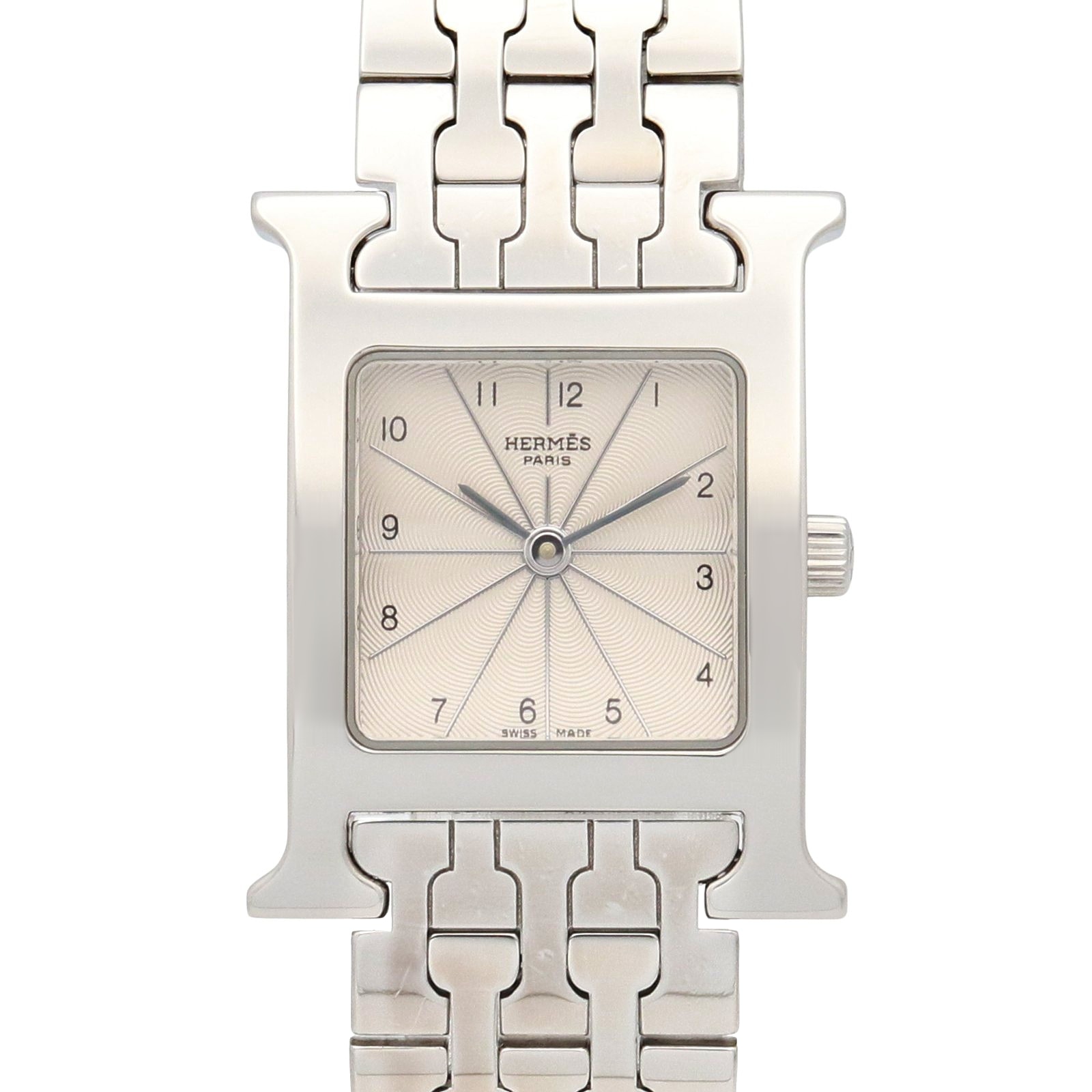 エルメス HERMES Hウォッチ 腕時計 時計 ステンレススチール レディース シルバー系 HH1.210 【中古】