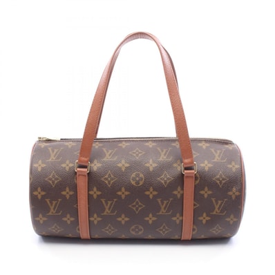 ルイ・ヴィトン LOUIS VUITTON パピヨン30 モノグラム 旧型 ハンドバッグ バッグ PVCコーティングキャンバス レザー レディース ブラウン系 M51365 【中古】