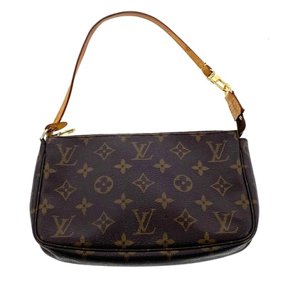LOUIS VUITTON ルイ・ヴィトン ポシェット・アクセソワール ハンドバッグ ポーチ M51980 モノグラム ブラウン ゴールド金具 レディース【中古】