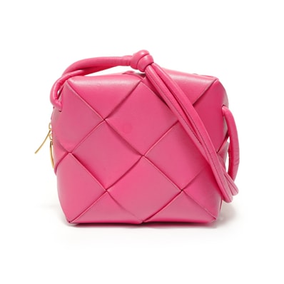 ボッテガヴェネタ BOTTEGAVENETA ミニカセットカメラ レザー ショルダーバッグ【中古】