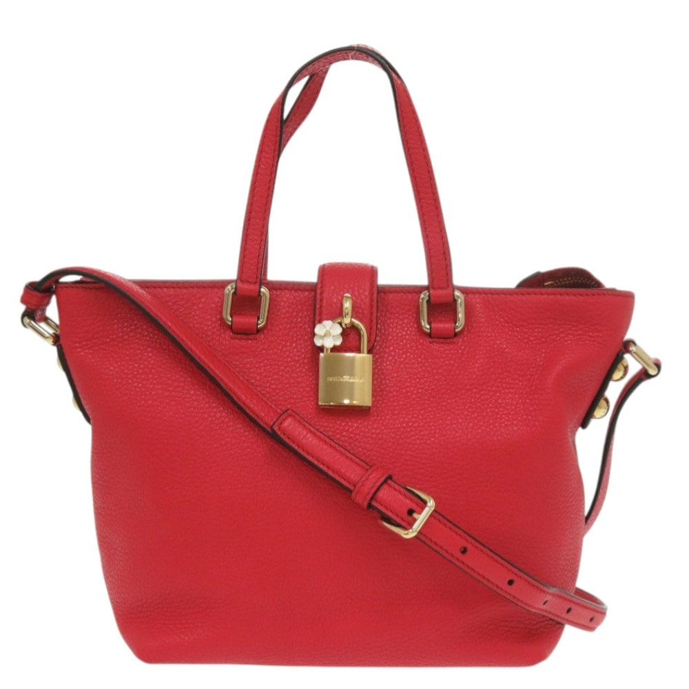 ドルチェアンドガッバーナ   BB6222  レザー  レッド