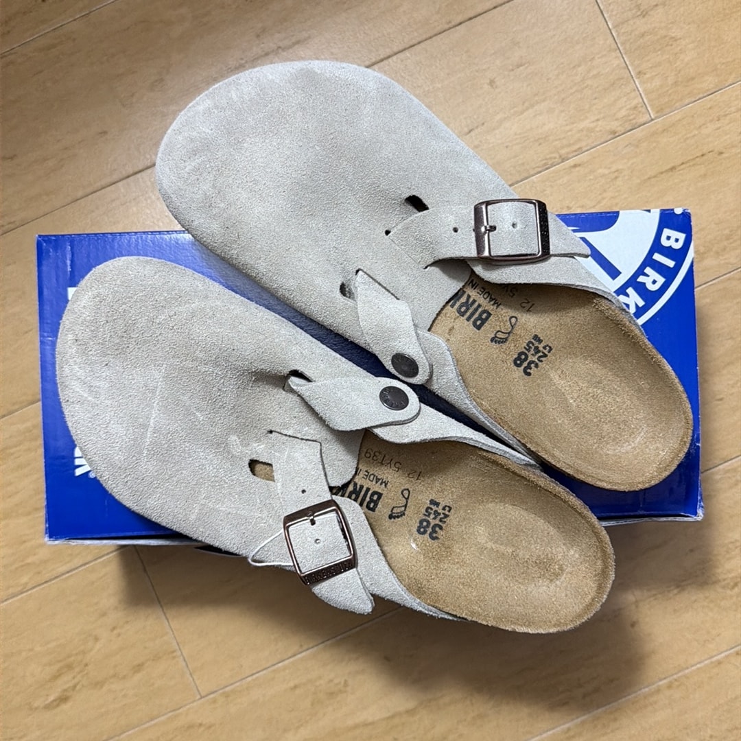 BIRKENSTOCK Boston "Taupe" (Original Footbed)