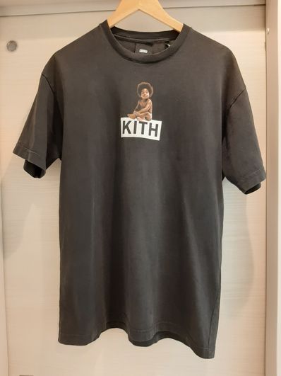 Kith The Notorious B.I.G Ready to Die Classic Logo Vintage Tee "Black" KH030055-100