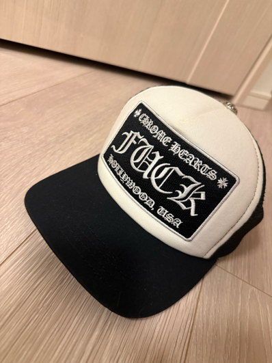 Chrome Hearts Tracker Cap Fuck "Black/White"